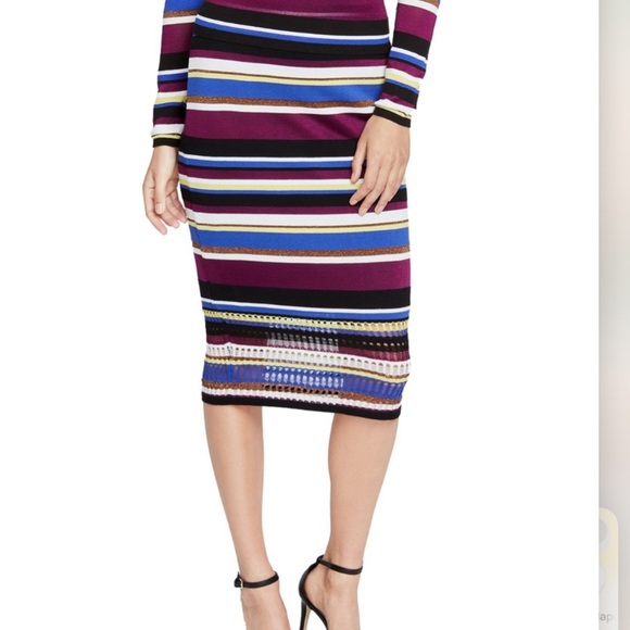 Rachel Roy Striped Sweater Skirt - Picture 1 of 5